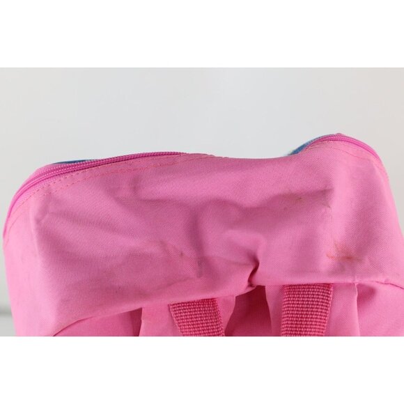 Vintage Baby Phat Distressed Spell Out Cat Heart Backpack Book Bag Carry On Pink